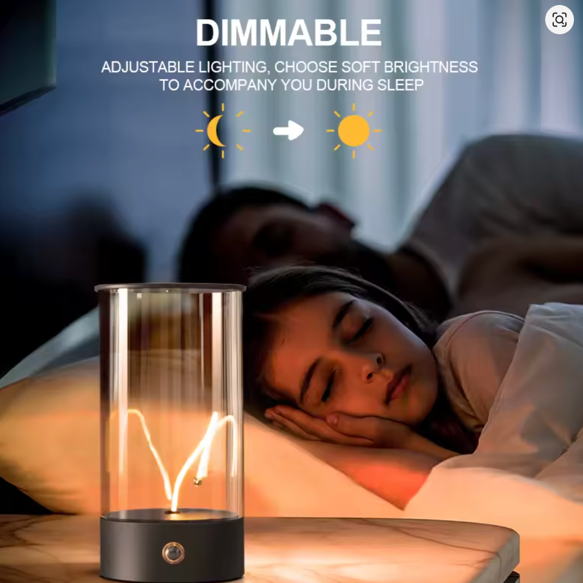 Cordless Portable LED Table Lamp Rechargeable Design Magnetic Desk Lamp with Touch Sensor Three-Level Dimmable For Bedroom Light
