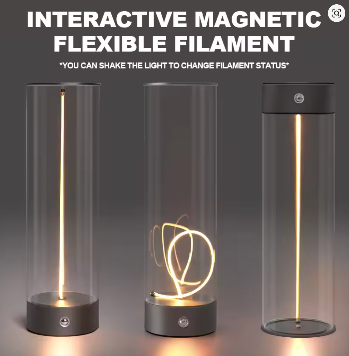 Cordless Portable LED Table Lamp Rechargeable Design Magnetic Desk Lamp with Touch Sensor Three-Level Dimmable For Bedroom Light