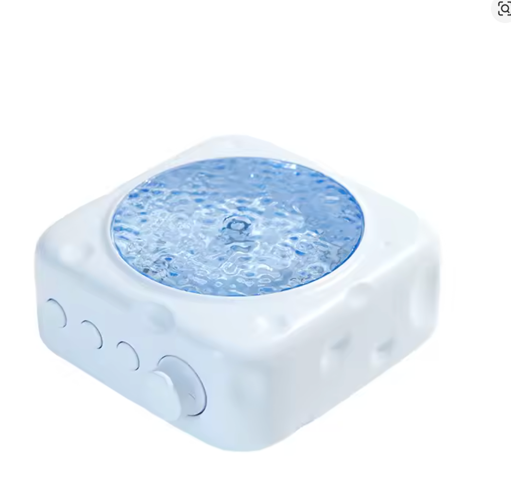 Portable Wave Projection Light Bluetooth Speaker RGB Atmosphere Light Hifi Audio System Wireless MP3 Music Player Birthday Gift
