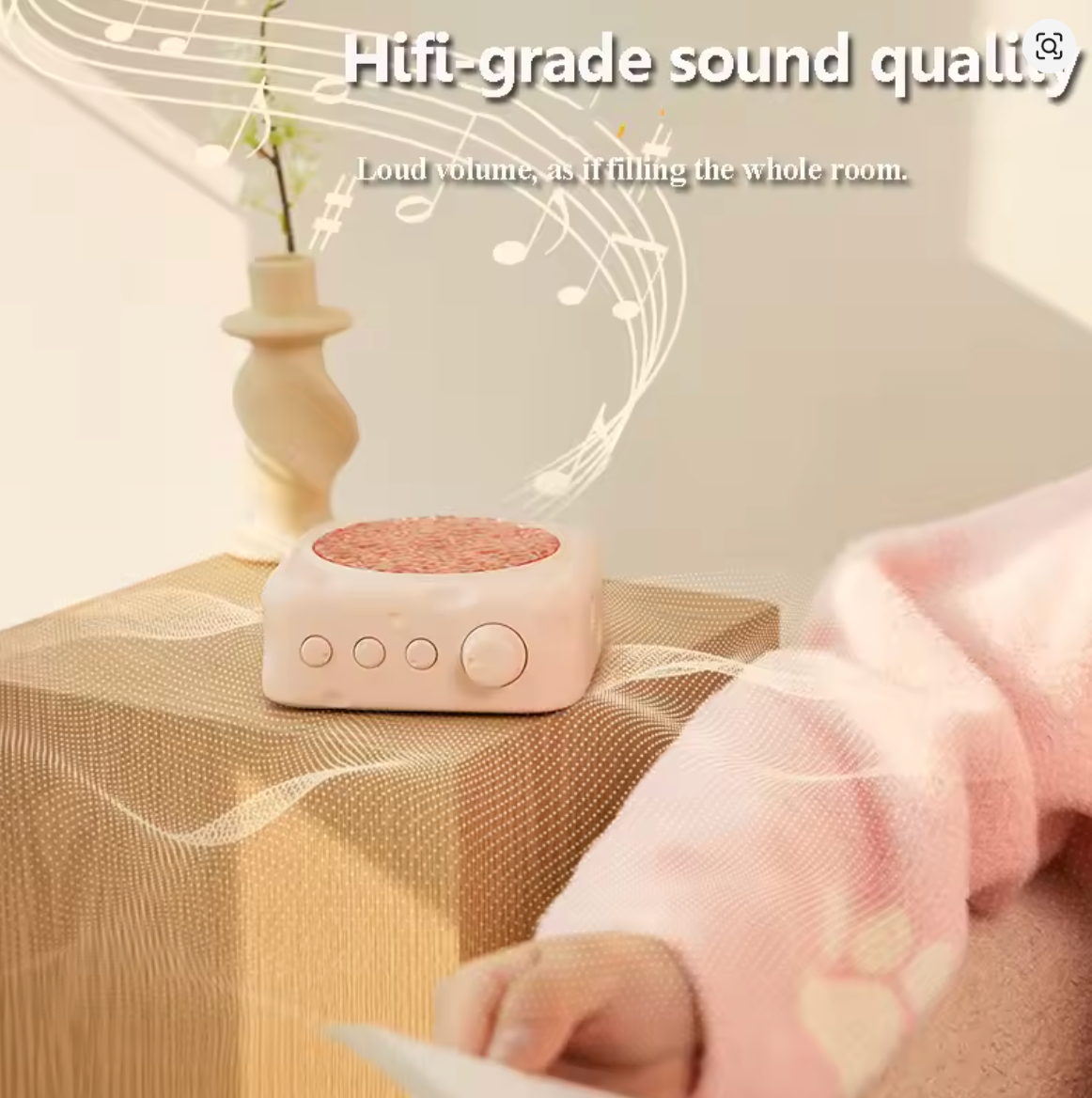 Portable Wave Projection Light Bluetooth Speaker RGB Atmosphere Light Hifi Audio System Wireless MP3 Music Player Birthday Gift