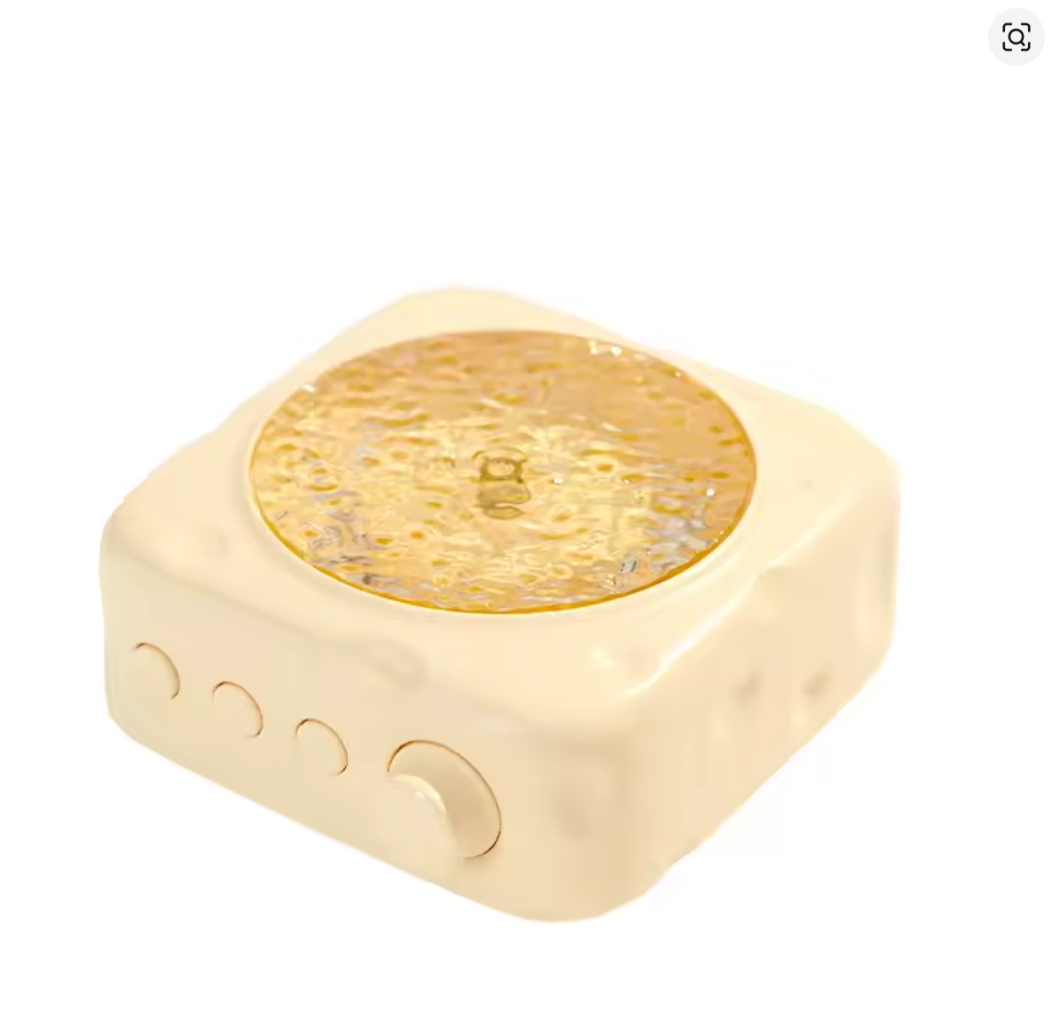 Portable Wave Projection Light Bluetooth Speaker RGB Atmosphere Light Hifi Audio System Wireless MP3 Music Player Birthday Gift