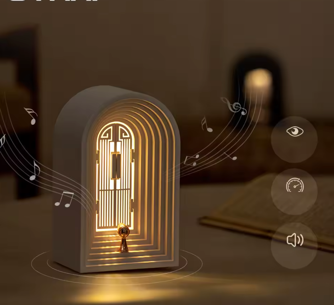 New creative Nordic Night Light, Mobile Phone, Bluetooth Speaker, Atmosphere, Warm Light, Desk Lamp, Bedroom Gift For Boys