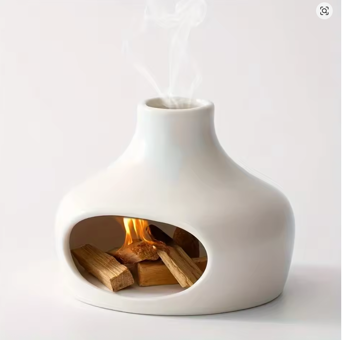 Elegant Ceramic Palo Santo & Sage Burner with Chimney - Perfect for Meditation, Yoga, and Aromatherapy - Ideal Home Decor Gift